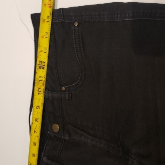 ZARA Denim Pants Women's 42 Skinny Stretch Black - Picture 9 of 14